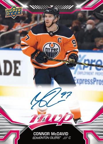 2022-23-Upper-Deck-MVP-Hockey-Cards-Base-High-Series-Star-Magenta-Autograph-Connor-McDavid